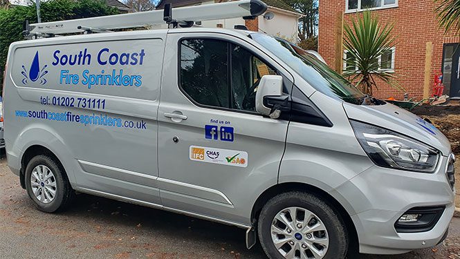 South Coast Fire Sprinklers Van